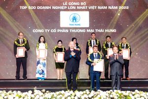 Công ty CP Thương mại Thái Hưng vươn lên vị trí thứ 45