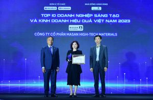 Masan High-Tech Materials được vinh danh Top 10 Doanh nghiệp sáng tạo và kinh doanh hiệu quả
