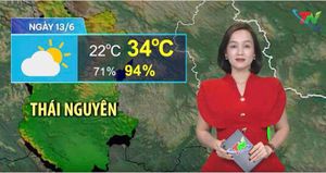 Dự báo thời tiết Thái Nguyên đêm 12-6 và ngày 13-6