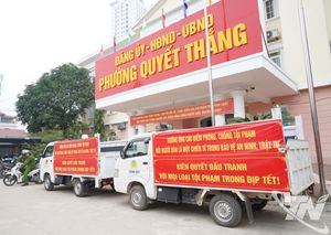 Phường Quyết Thắng ra quân đợt cao điểm bảo đảm an ninh trật tự