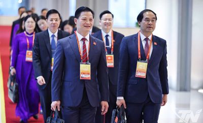 (Ảnh) Đoàn Thái Nguyên tại ngày làm việc thứ hai Đại hội đại biểu toàn quốc lần thứ XIV của Đảng