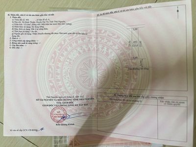 Bán lô đất xóm trại 5, xã Bình Thuận, huyện Đại Từ