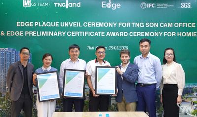 TNG Land ghi dấu ấn với loạt chứng nhận EDGE cho TNG Sơn Cẩm và Homie City