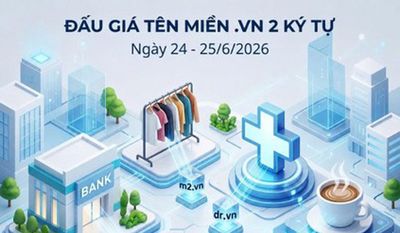 76 tên miền '.vn' ngắn, đẹp chính thức lên sàn đấu giá đợt 2/2026