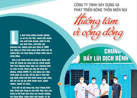 Công ty TNHH Xây dựng và Phát triển nông thôn Miền Núi: Hướng tâm vì cộng đồng