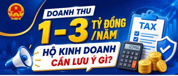 Doanh thu 1-3 tỷ đồng/năm: Hộ kinh doanh cần lưu ý gì?