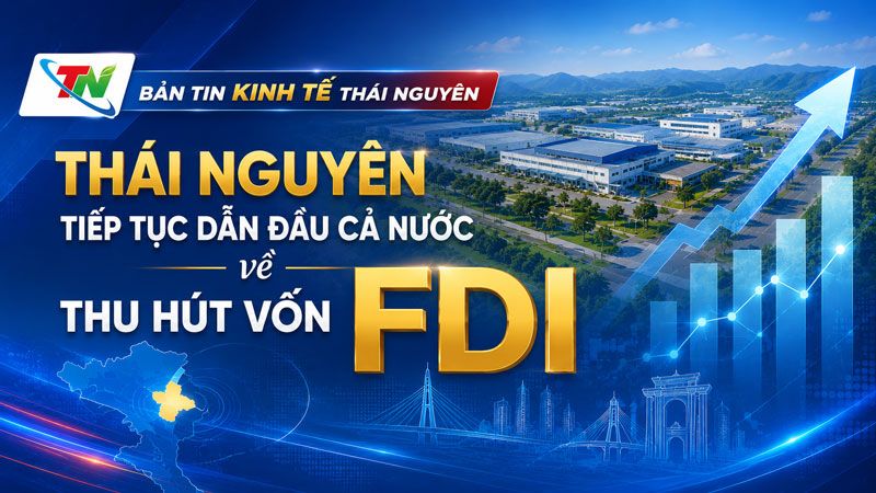 Bản tin Kinh tế tuần 4 tháng 6: Thái Nguyên tiếp tục dẫn đầu cả nước về thu hút vốn FDI